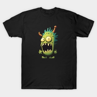 Green Cute Little Monster T-Shirt